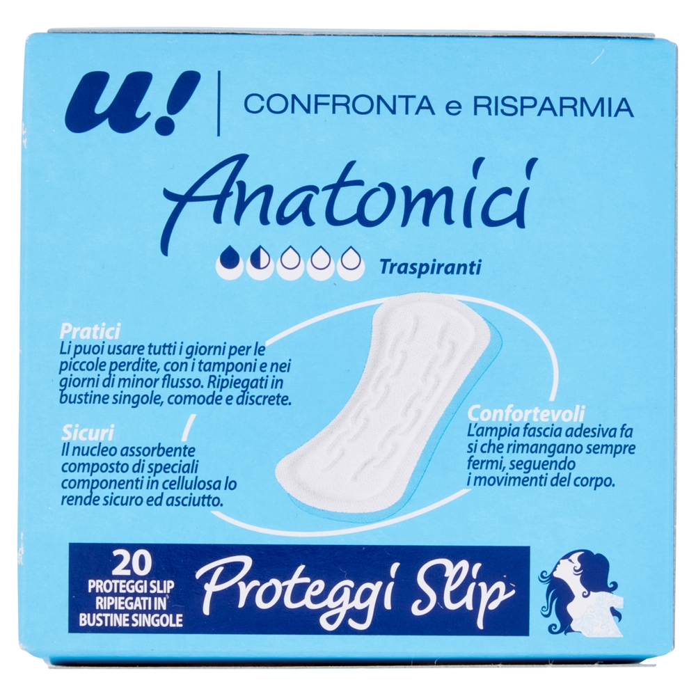 20 Proteggi Slip Anatomici U! Confronta e Risparmia